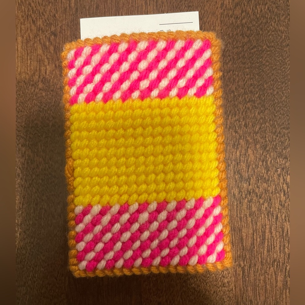 Handmade embroidery card holder